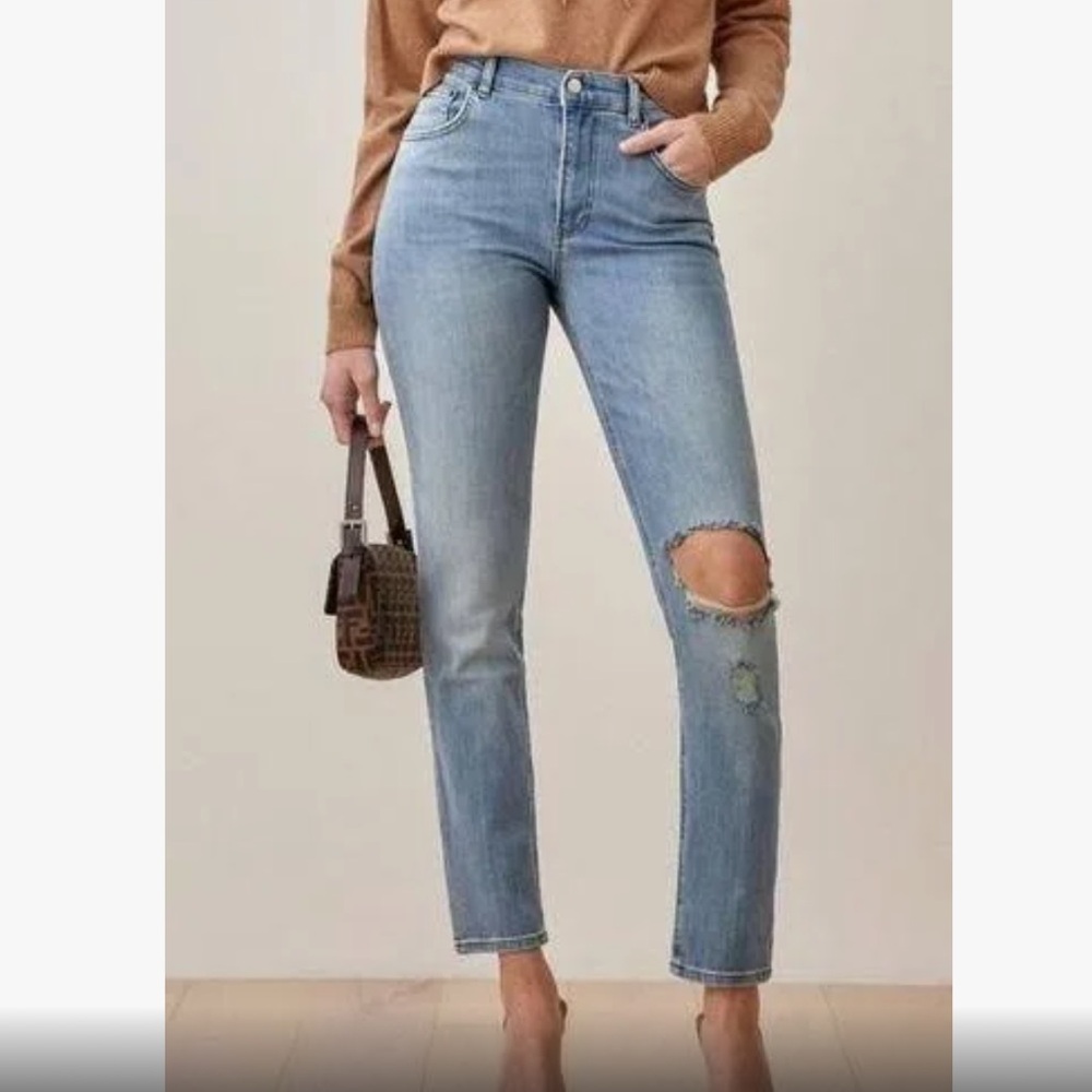 Reformation Curtsy Distressed Jeans